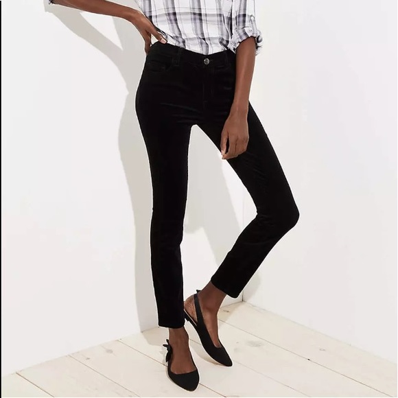 loft modern skinny corduroy pants